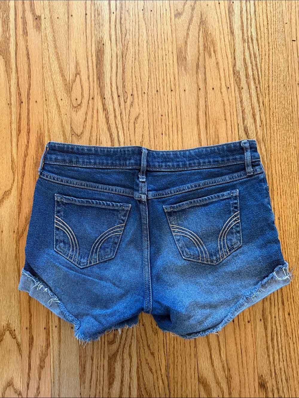 Hollister Y2K Low Rise Midi Short Distressed Vintage Stretch 28/7- Grunge - Picture 4 of 13